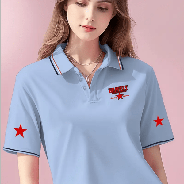 Ladies' Casual Summer Short Sleeve Polo Shirt