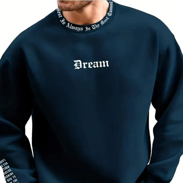 Men's "Dream" Print Crew Neck Sweatshirt