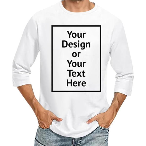 👕🔥 Custom Men’s Long Sleeve T-Shirts: Solid Color, Solid Style, 100% YOU! 🔥👕