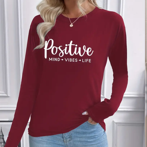Women'S New Spring Summer 2025 Leisure Fashion Pattern Print Long Sleeve