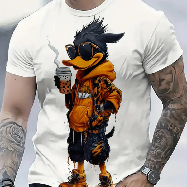 🔥👕 3D Digital Print Men’s Casual T-Shirt: Where Innovation Meets Everyday Cool! 👕✨