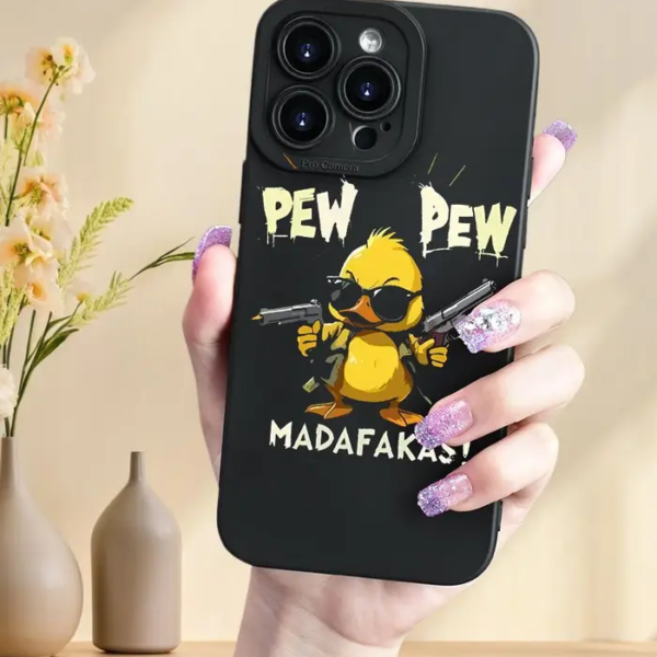 🦆✨ Quacktastic Style – Cute Yellow Duck Trendy Phone Case! ✨🦆